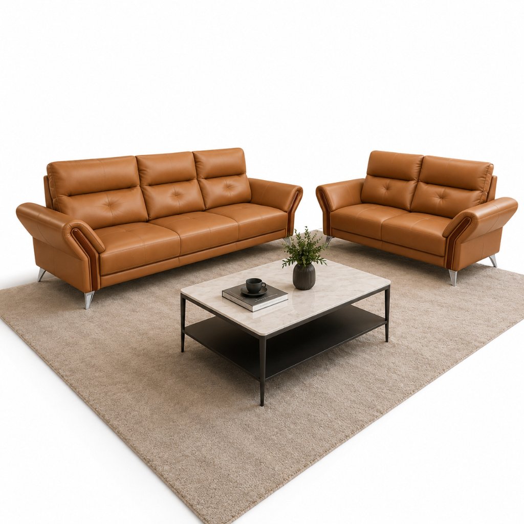 Urban Luxe Leatherette Sofa Set - image 3