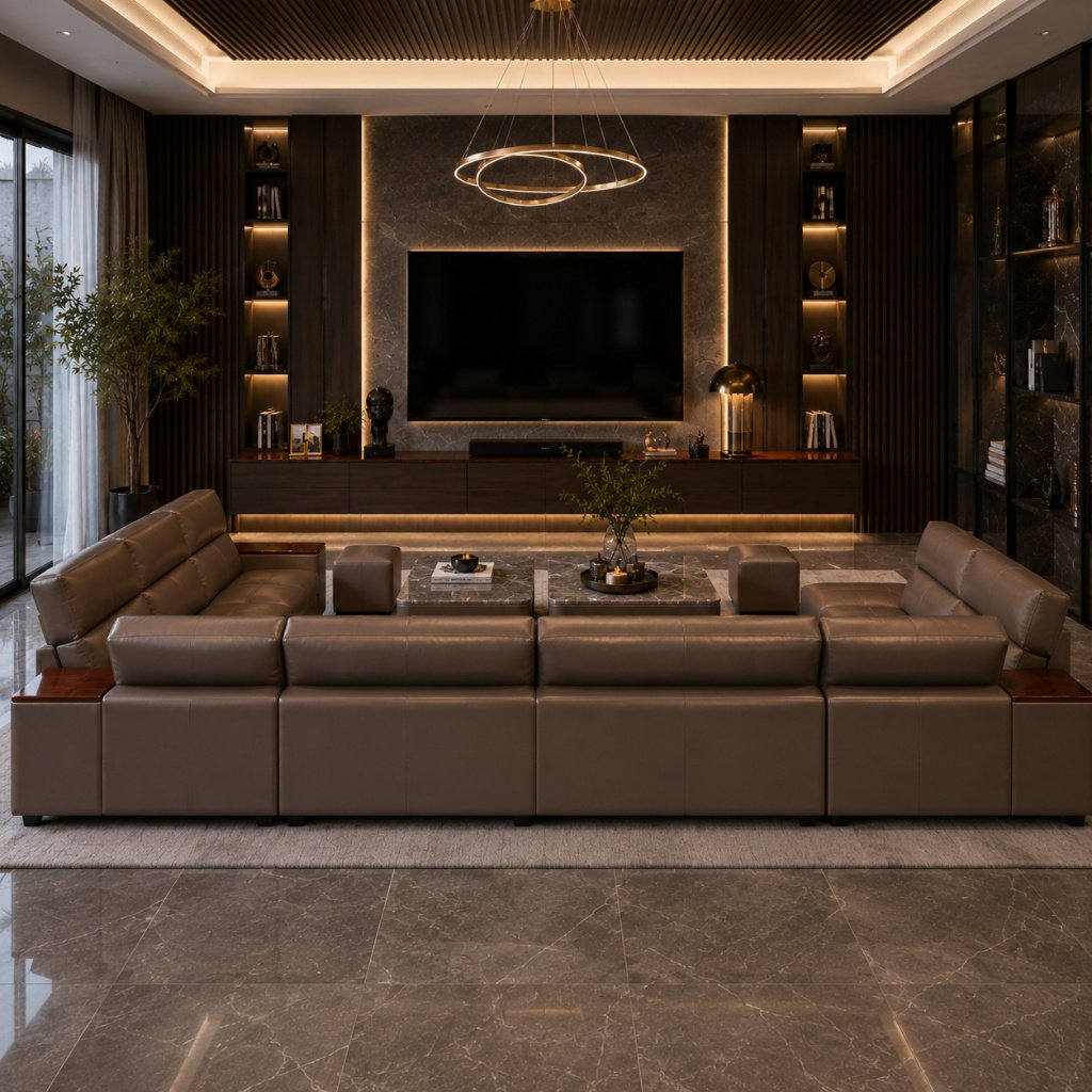 Grand U-Shape Modular Sofa Set - image 2