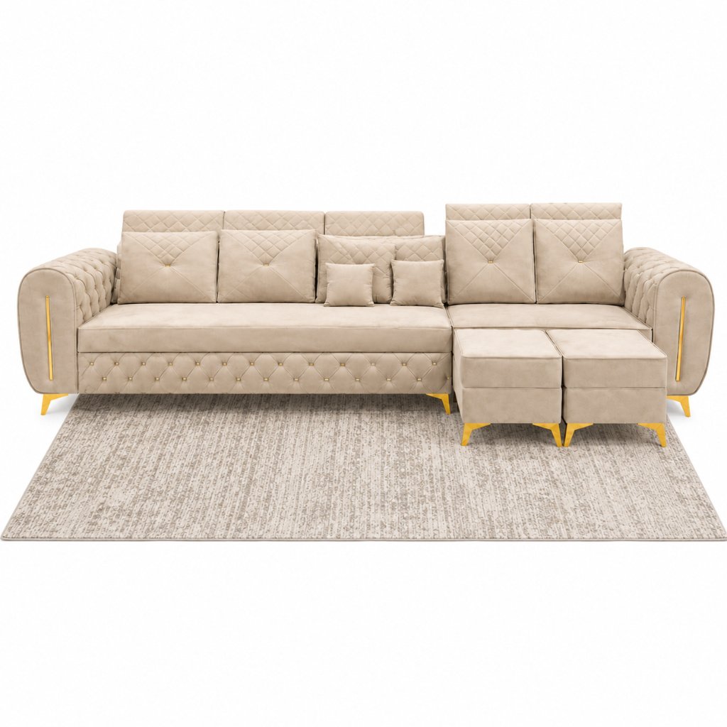 Imperial Chesterfield L-Shape Sofa Set - image 3