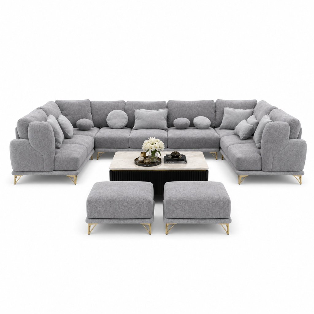 Grand Modular U-Shape Sofa Set - image 3
