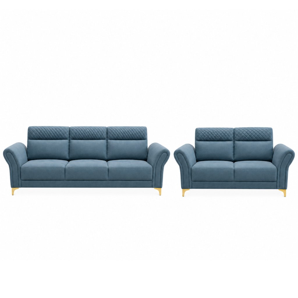 Royal Diamond Quilted Sofa Set - image 2