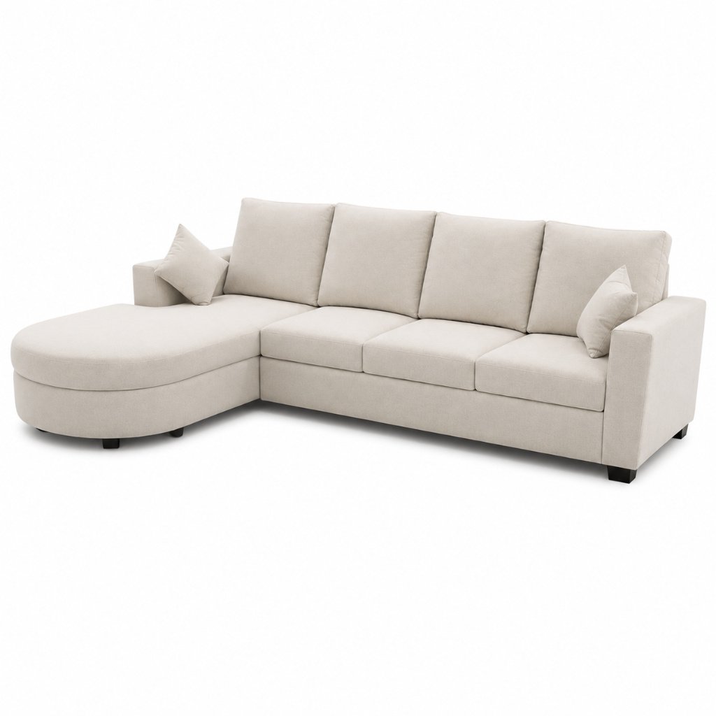 Luna Curved Chaise Lounge Sofa - image 2