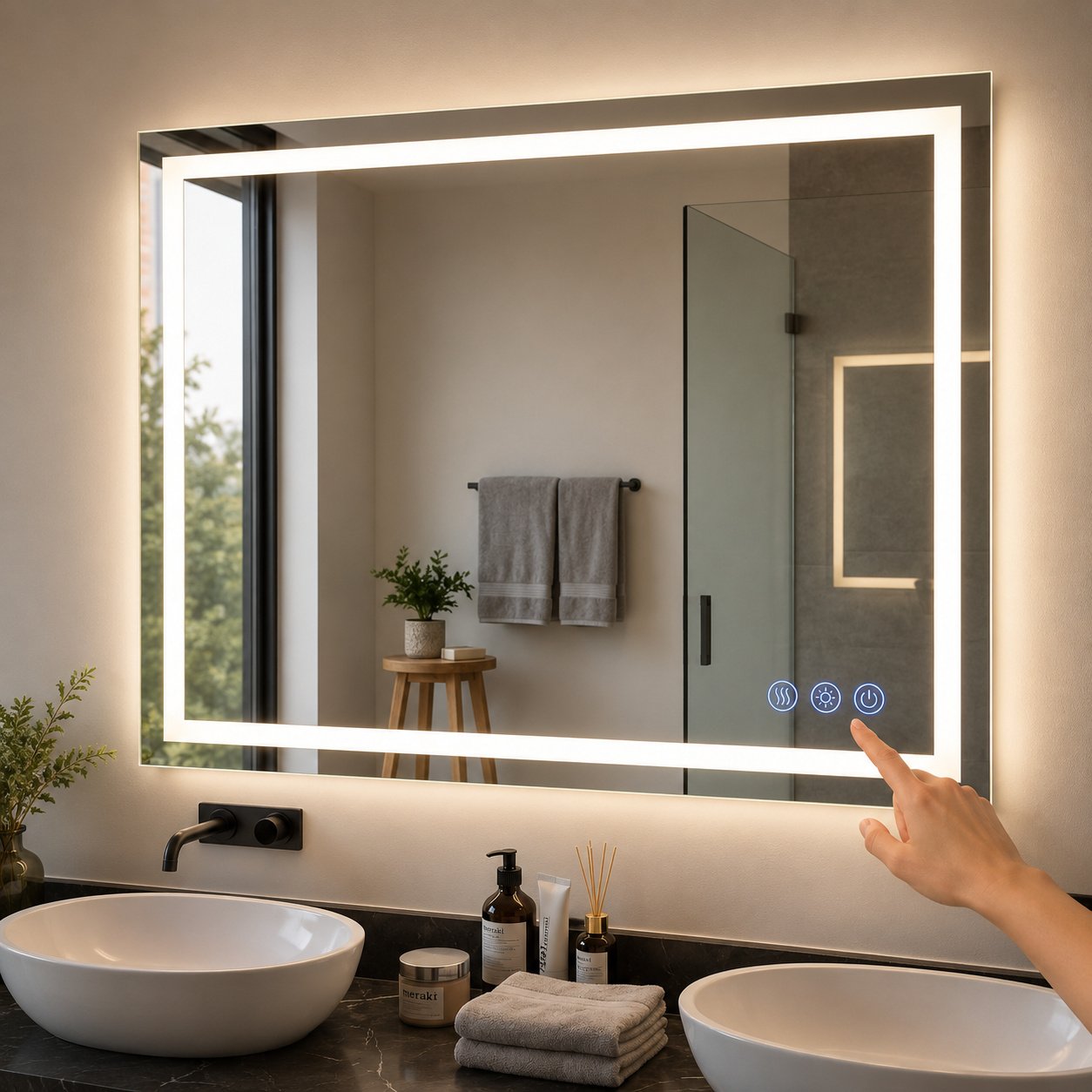 LED Touch Sensor Mirror