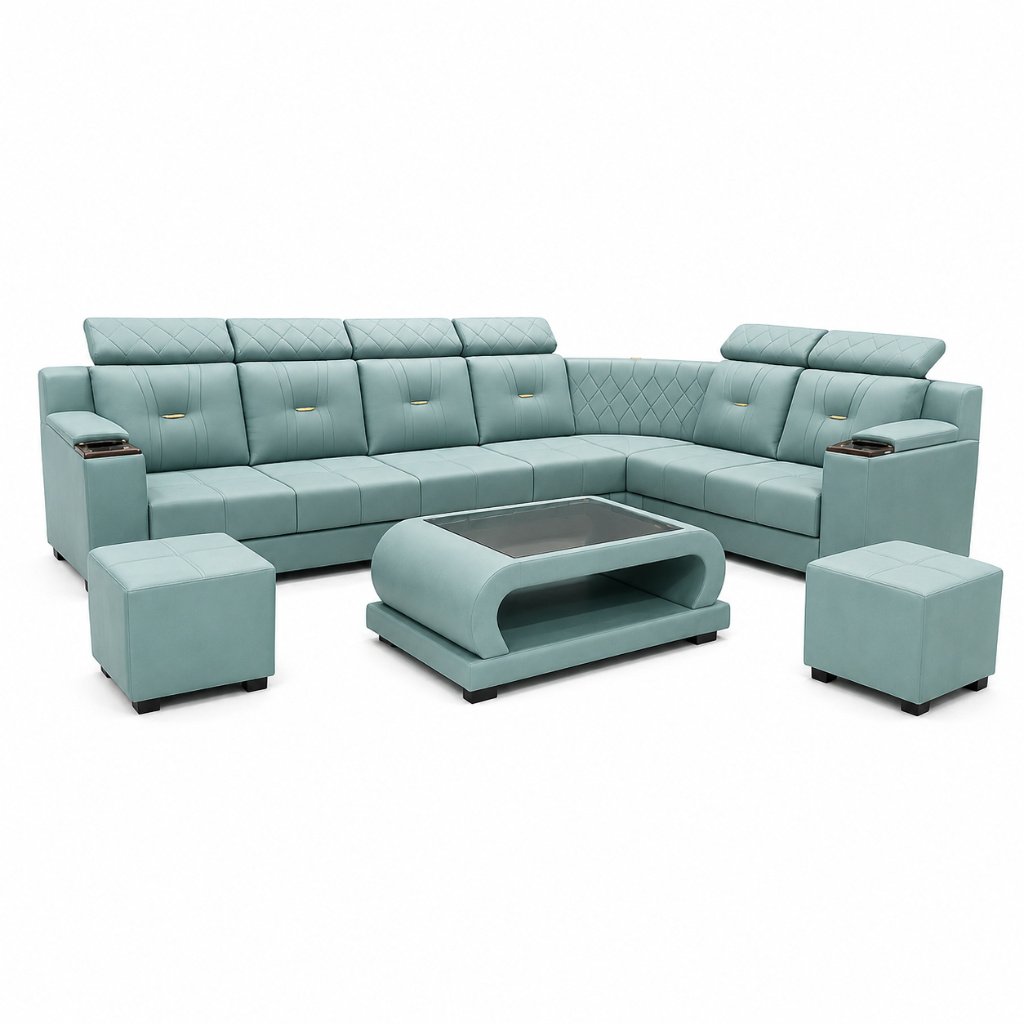 Luxury Executive L-Shape Sofa Set - image 2