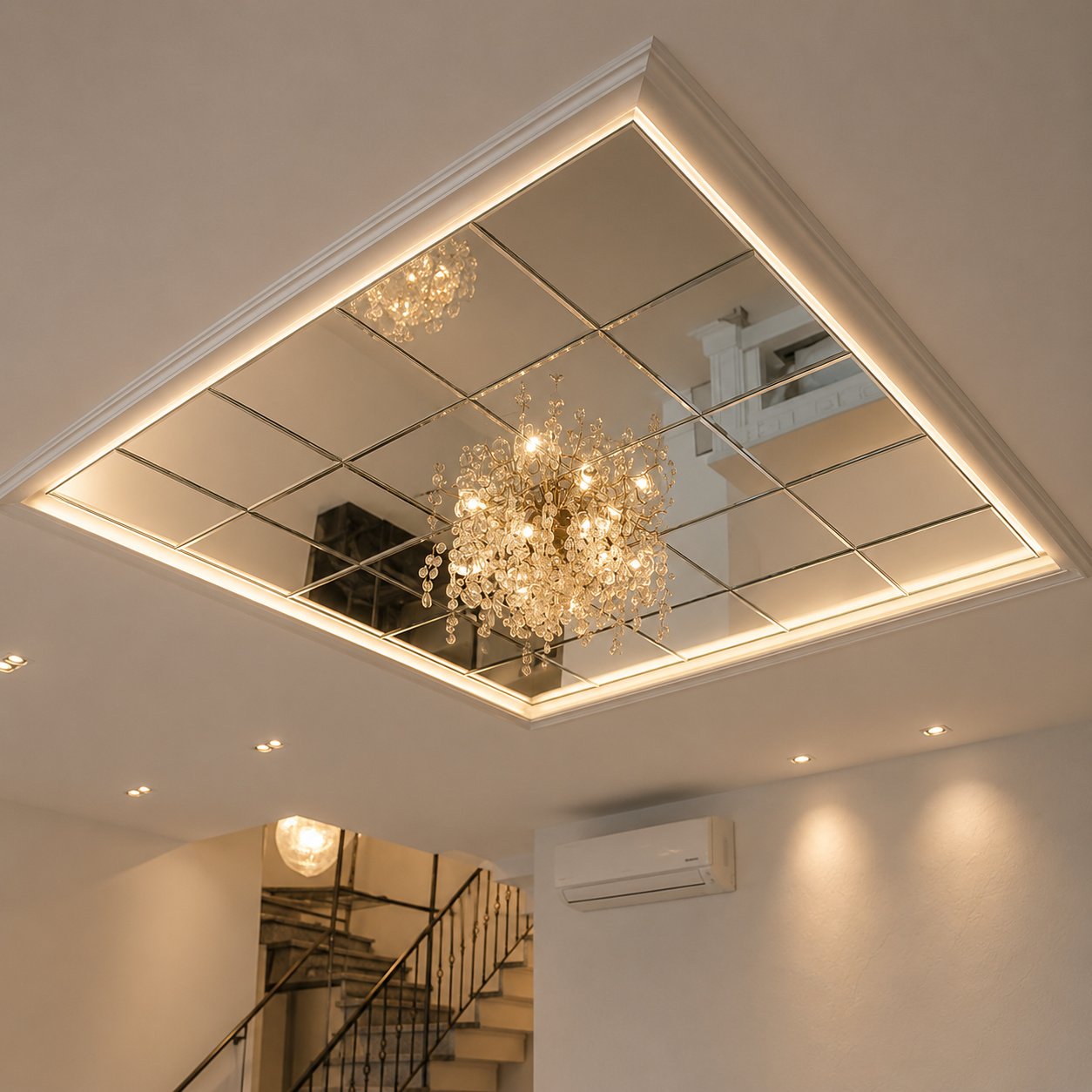 Ceiling Diamond Glass