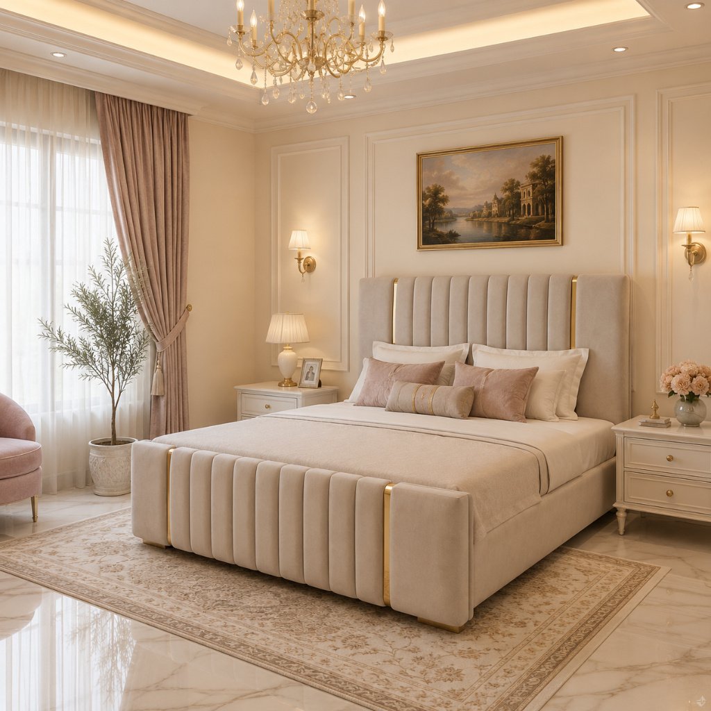 Aurora Luxe Upholstered Bed