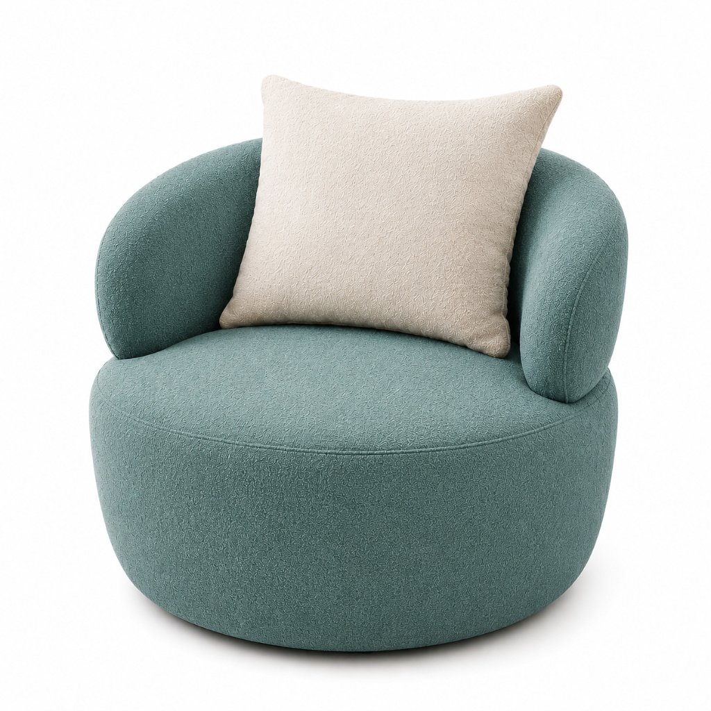Aqua Barrel Accent Lounge Chair - image 2