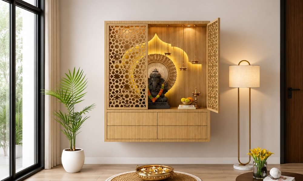 Wall Mounted Mandir