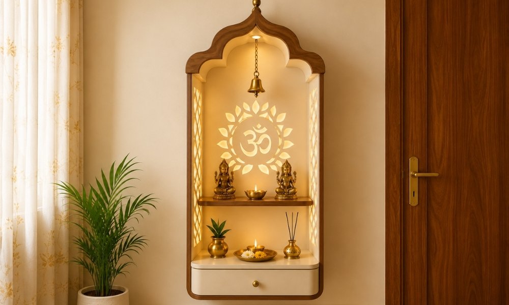Wall Mounted Mandir