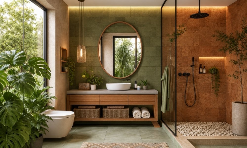 Spa-Like & Biophilic Bathroom