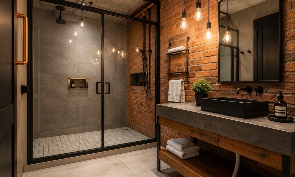 Industrial Loft Bathroom