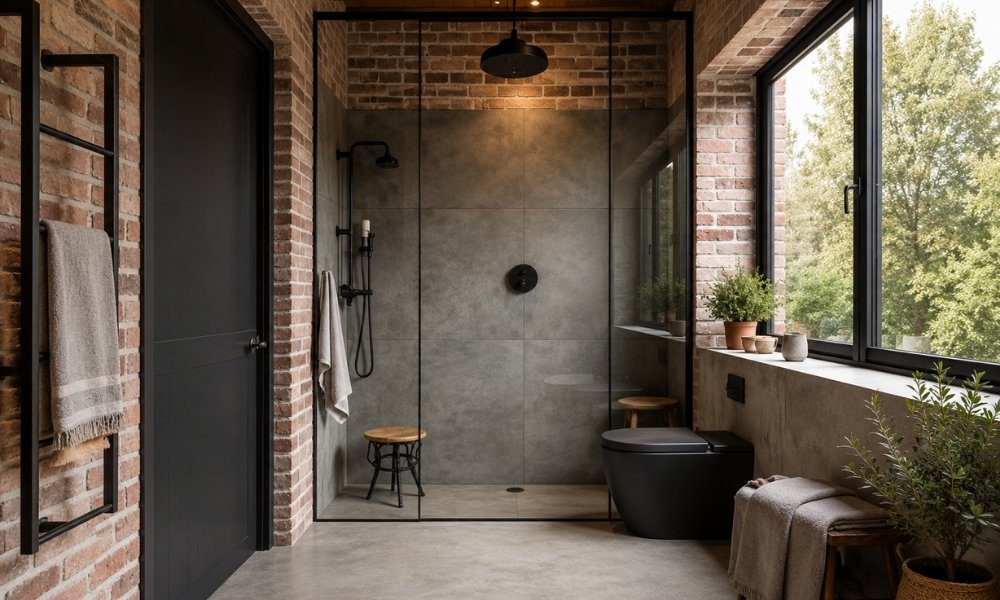 Industrial Loft Bathroom