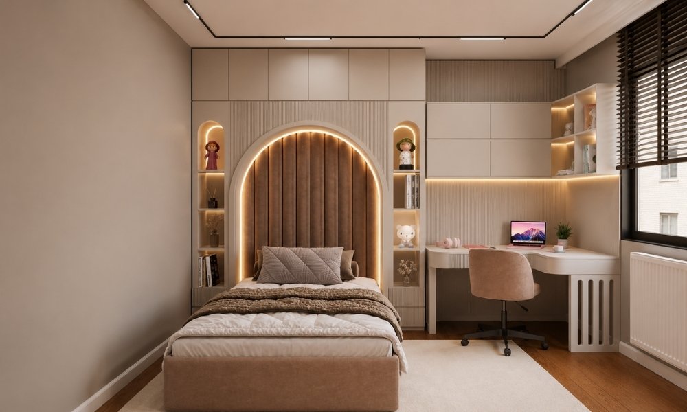 Compact bedroom