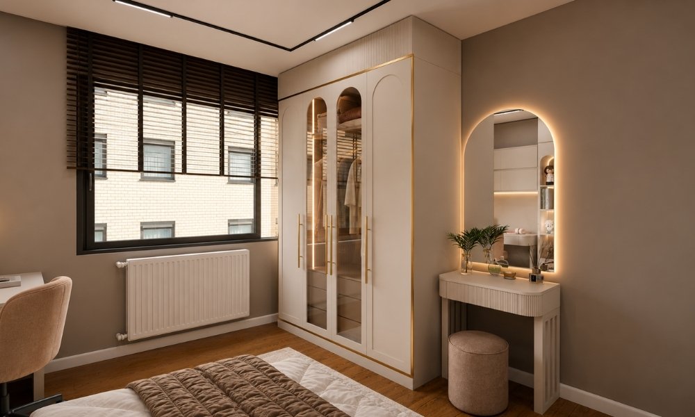 Compact bedroom