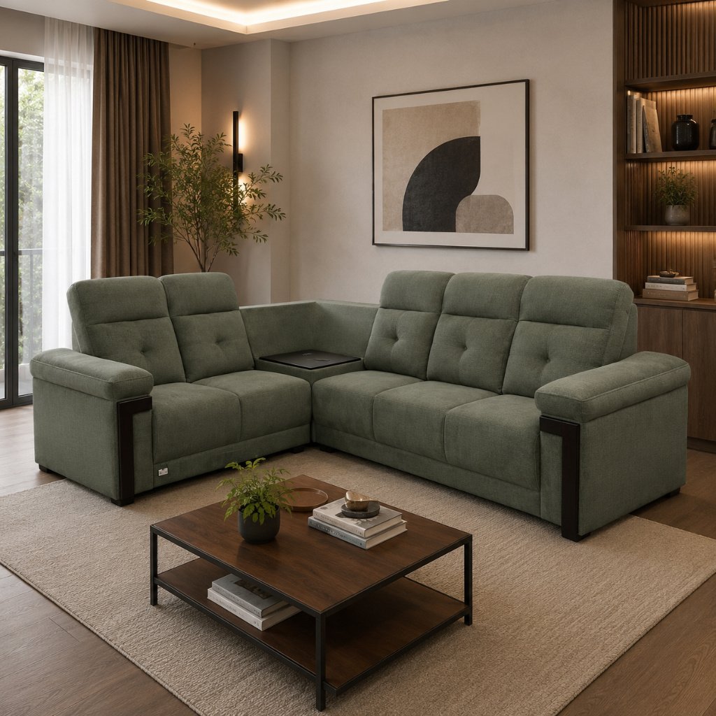 Comfort Plus L-Shape Recliner Sofa - image 2