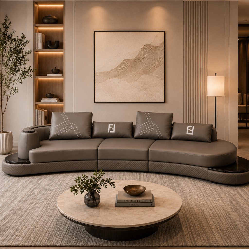 Luna Curve Designer Sofa - image 2
